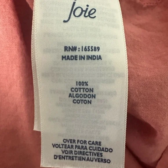 Joie Bondi Tiered Sleeveless Maxi Dress in a tea rose red print.  Size Small. - Picture 11 of 13